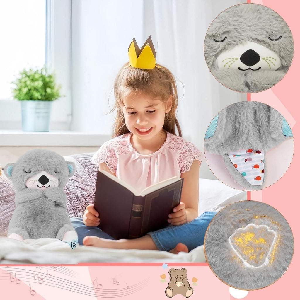 Breathing Teddy Bear with Soothing Music – Your Cuddly Comfort Buddy