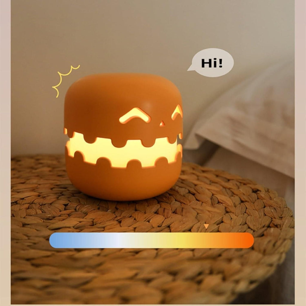 Pumpkin Lamp | Rechargeable LED Night Light | Cute Decorative Bedside Lamp