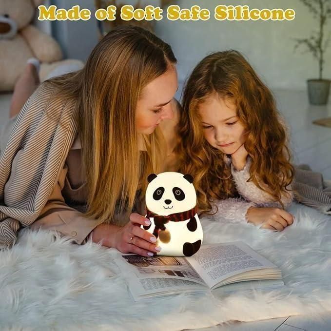 🐼 Cute Panda Night Lamp | Touch & Color Changing