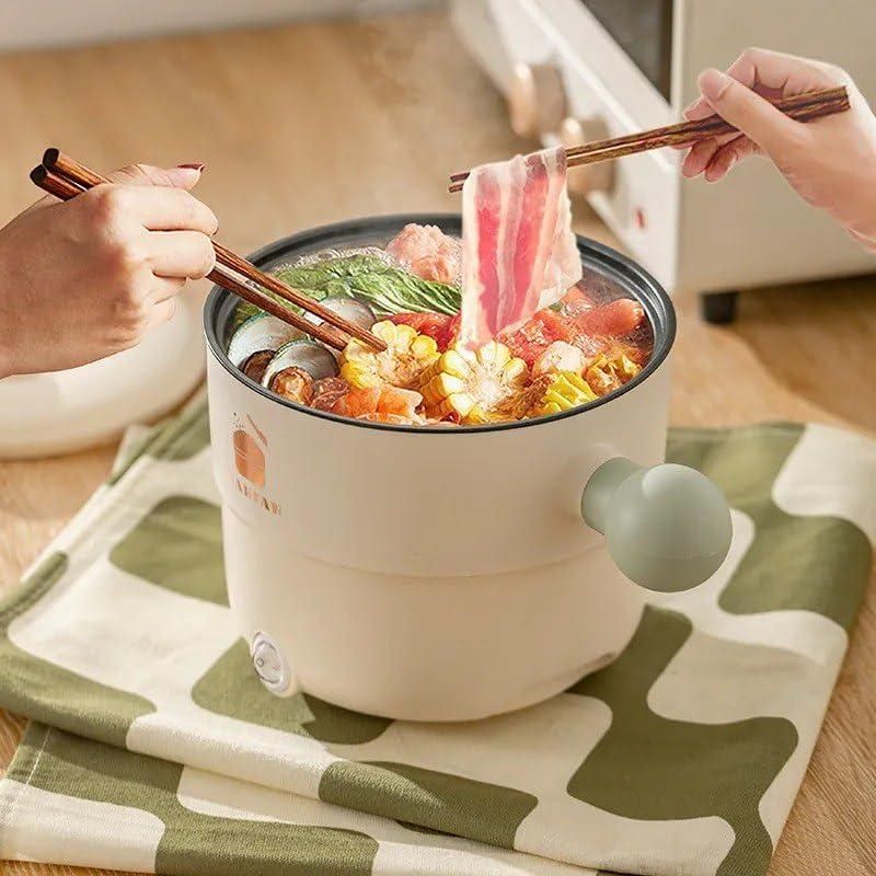 Electric Mini Cooking Pot| 4-in-1 Multi-Functional Cooker