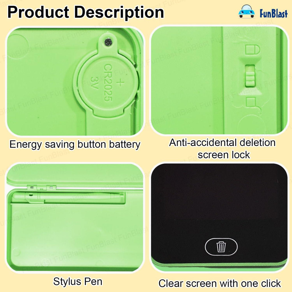 Writing Tablet Pencil Case | 2-in-1 LCD Display & Storage Box