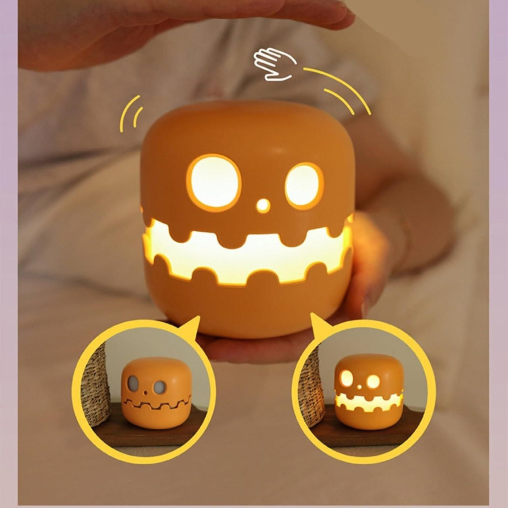 Pumpkin Lamp | Rechargeable LED Night Light | Cute Decorative Bedside Lamp