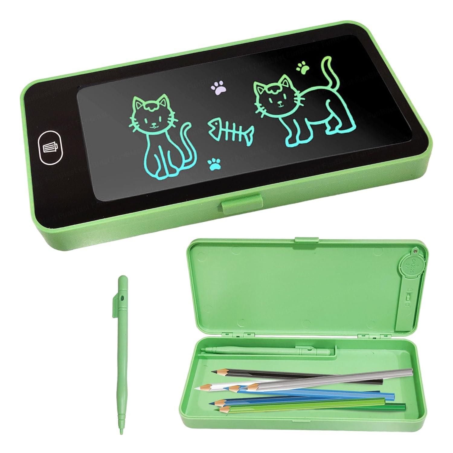 Writing Tablet Pencil Case | 2-in-1 LCD Display & Storage Box